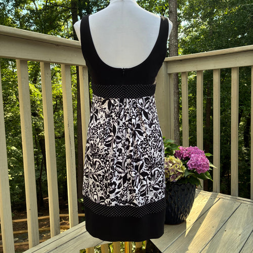 Vintage 90s polka dot floral summer dress